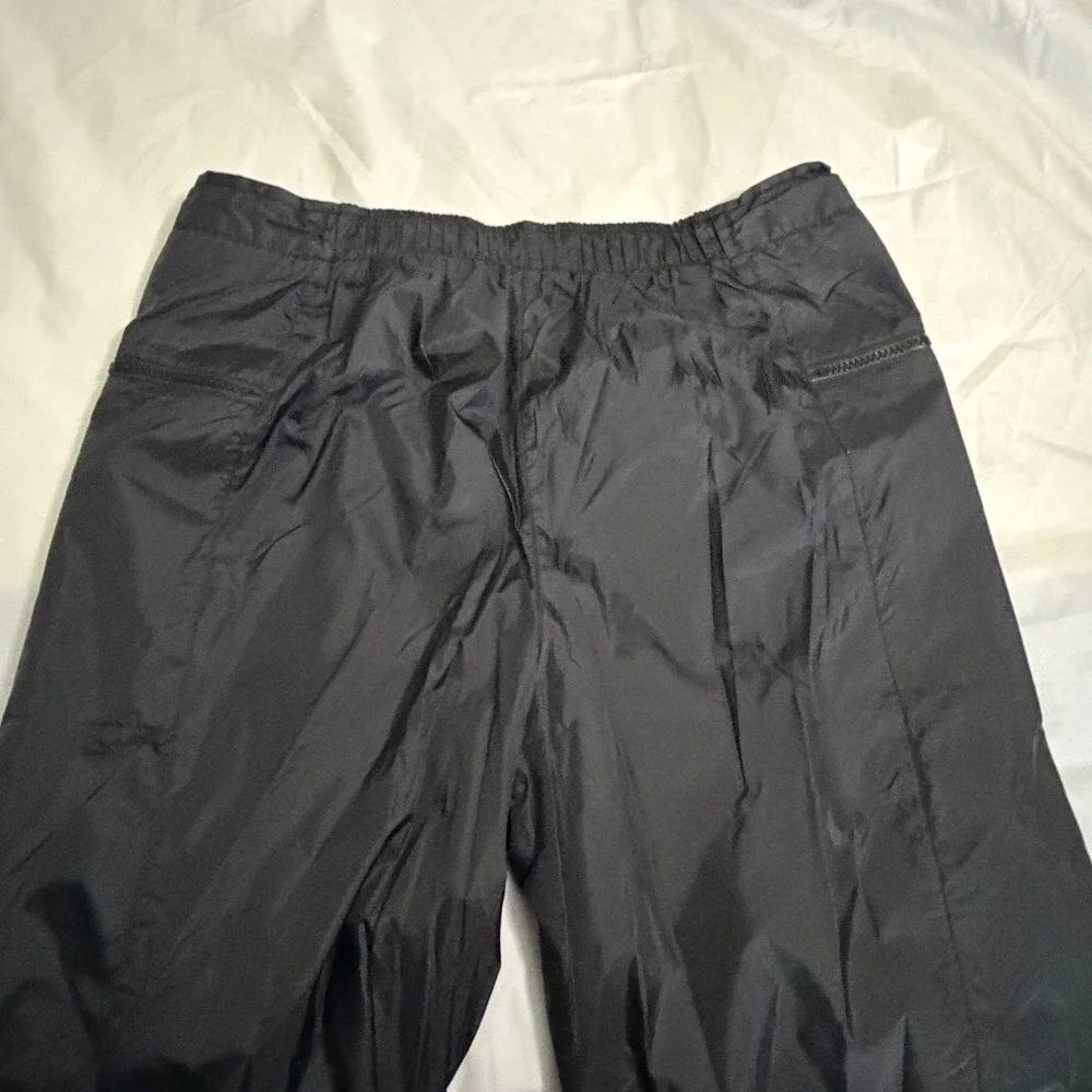 Nike Mens Vintage Windbreaker Track Pants Black XL Nylon Mesh Lined Swoosh Y2K